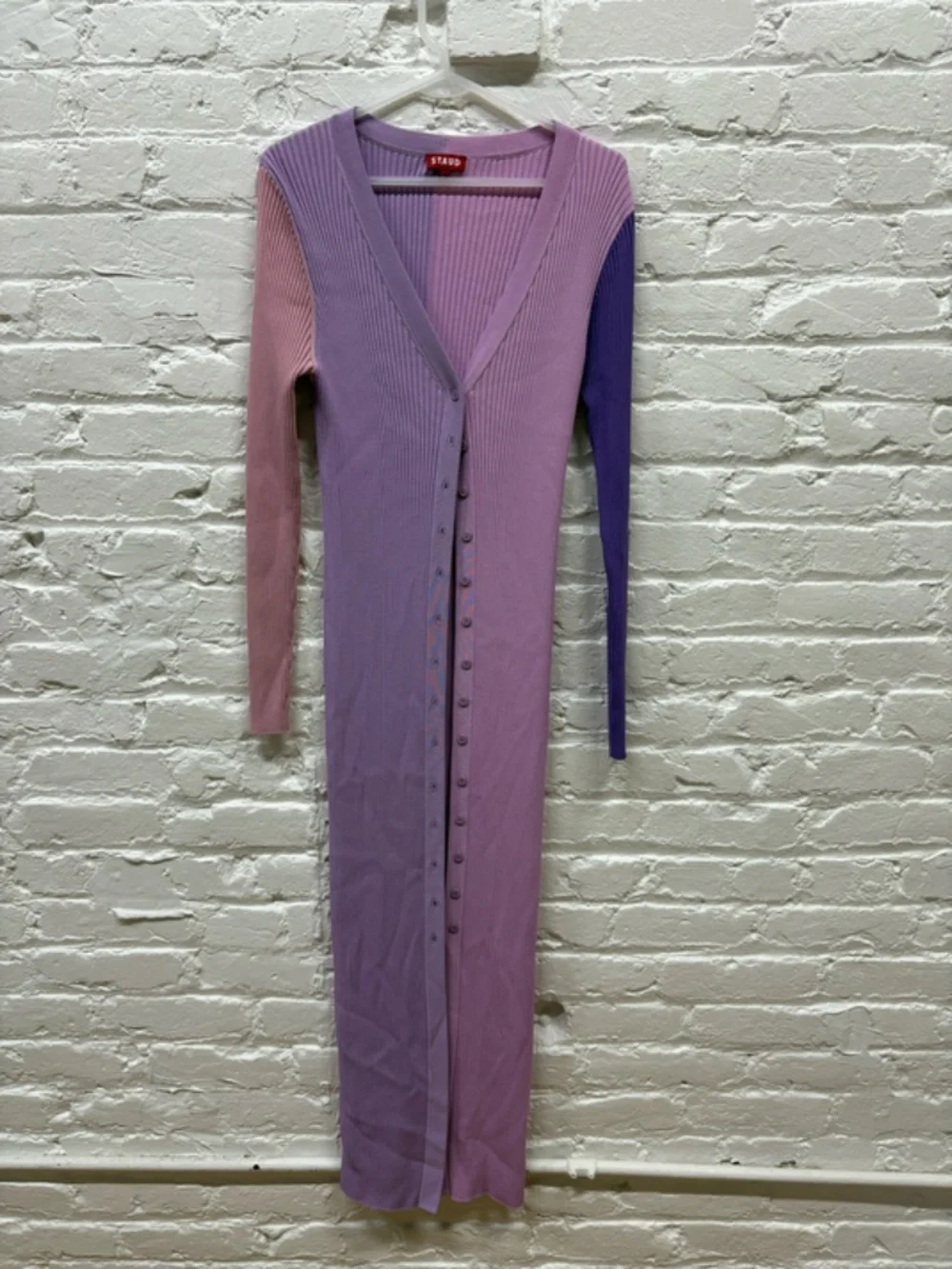 STAUD Shoko Sweater Midi Dress L - Picture 4 of 4